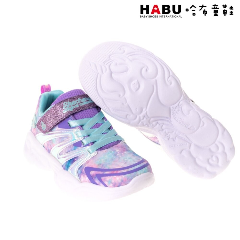 【魔法童鞋】SKECHERS 童鞋 UNICORN STORM 女童系列 休閒鞋 紫 302210LLVAQ-細節圖2