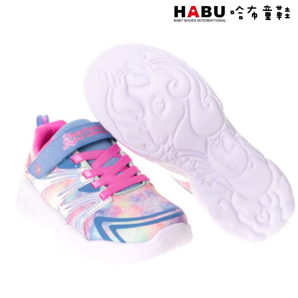 【魔法童鞋】SKECHERS 童鞋 UNICORN STORM 女童系列 休閒鞋 粉 藍 302210LPWMT-細節圖2