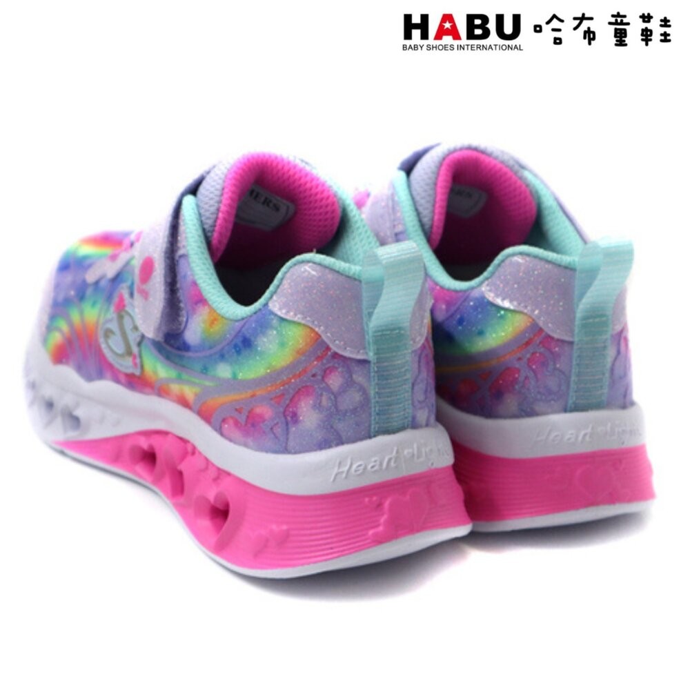 【魔法童鞋】SKECHERS 童鞋 HEART LIGHTS 女童系列 燈鞋 運動鞋 粉 303253LLVAQ-細節圖2