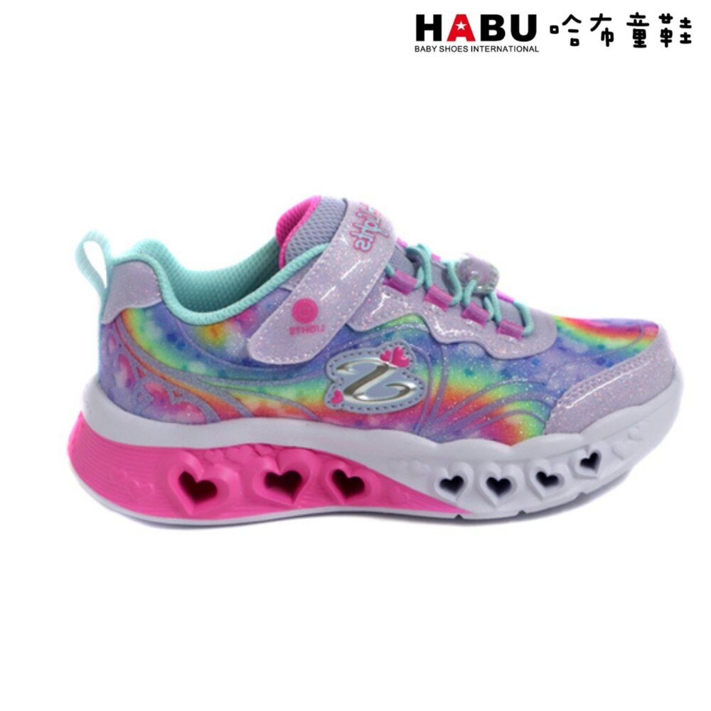 【魔法童鞋】SKECHERS 童鞋 HEART LIGHTS 女童系列 燈鞋 運動鞋 粉 303253LLVAQ-細節圖4