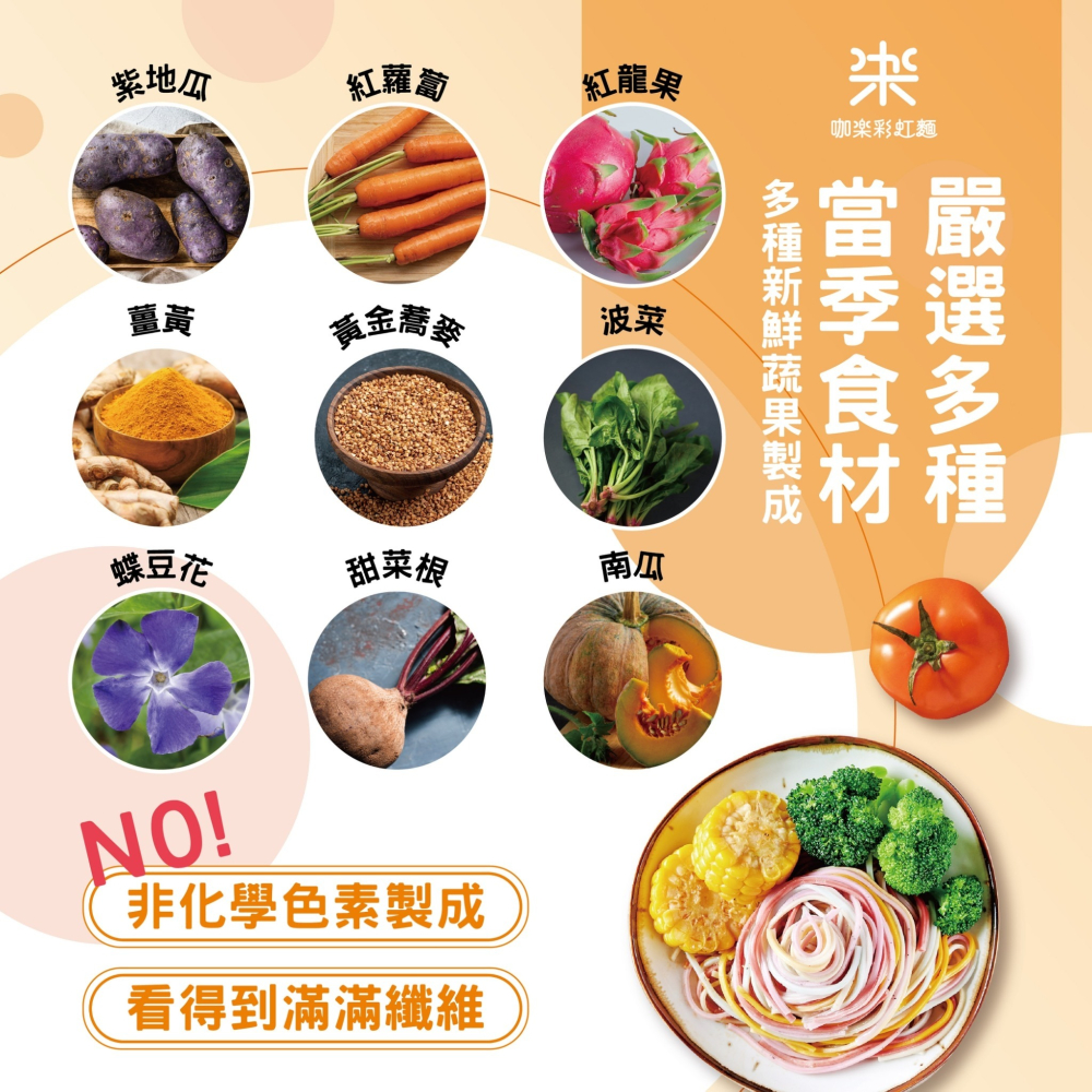 咖樂彩虹麵 480克*5包 送單人獨享包85克*1-細節圖2