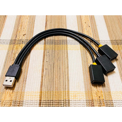 【LiCH】A157 USB分線器 1公分3母 行動電源 充電頭 USB單孔分三孔充電 出國旅遊 戶外露營 車泊必備