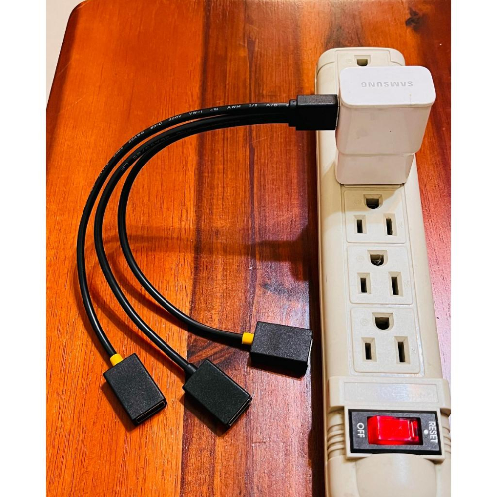 【LiCH】A157 USB分線器 1公分3母 行動電源 充電頭 USB單孔分三孔充電 出國旅遊 戶外露營 車泊必備-細節圖5