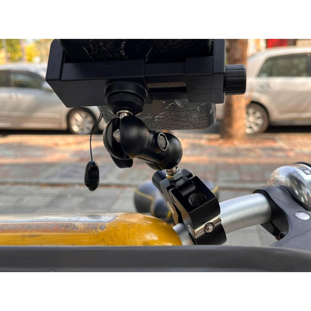 【LiCH】A154 快拆手機導航支架 租用You Bike腳踏車、機車隨夾即用 手機夾螺帽鎖緊穩定可靠 手機導航支架-細節圖4