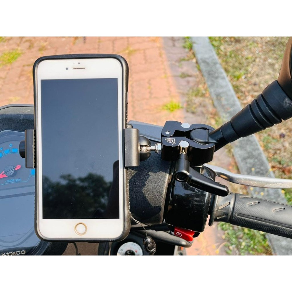 【LiCH】A154 快拆手機導航支架 租用You Bike腳踏車、機車隨夾即用 手機夾螺帽鎖緊穩定可靠 手機導航支架-細節圖5
