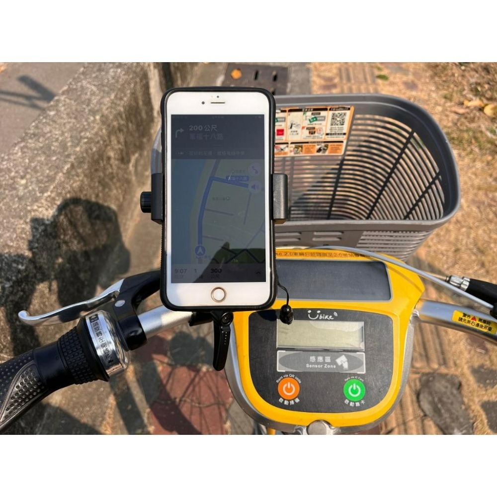 【LiCH】A154 快拆手機導航支架 租用You Bike腳踏車、機車隨夾即用 手機夾螺帽鎖緊穩定可靠 手機導航支架-細節圖2