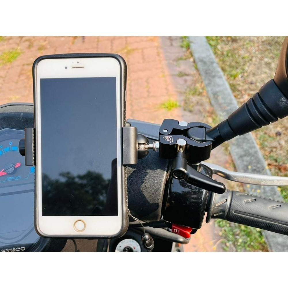 【LiCH】A154 快拆手機導航支架 租用You Bike腳踏車、機車隨夾即用 手機夾螺帽鎖緊穩定可靠 手機導航支架-細節圖5