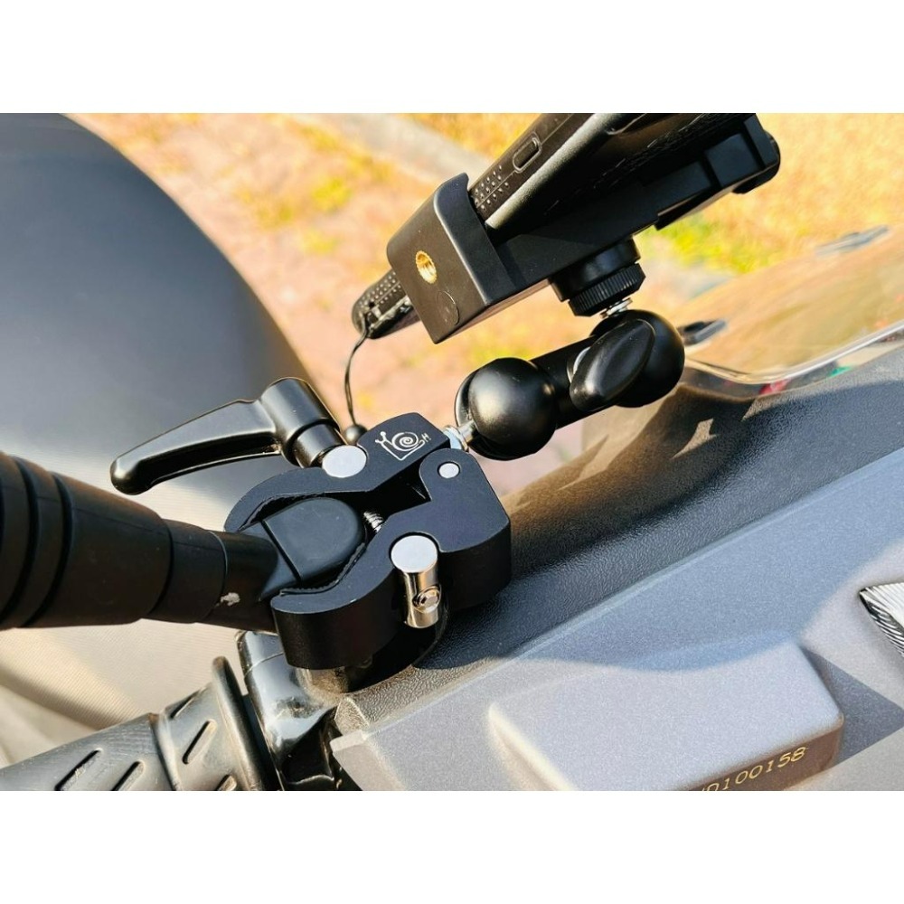 【LiCH】A154 快拆手機導航支架 租用You Bike腳踏車、機車隨夾即用 手機夾螺帽鎖緊穩定可靠 手機導航支架-細節圖6