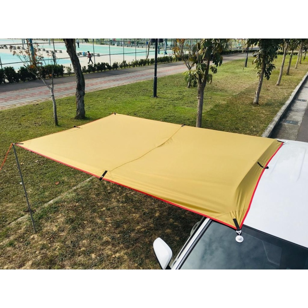 【LiCH】A081 車泊專用 多拉點加厚抗撕裂 黑膠天幕 遮光、隔熱效果佳 車床 野營 露營 車邊天幕 車尾帳 帳篷-細節圖7