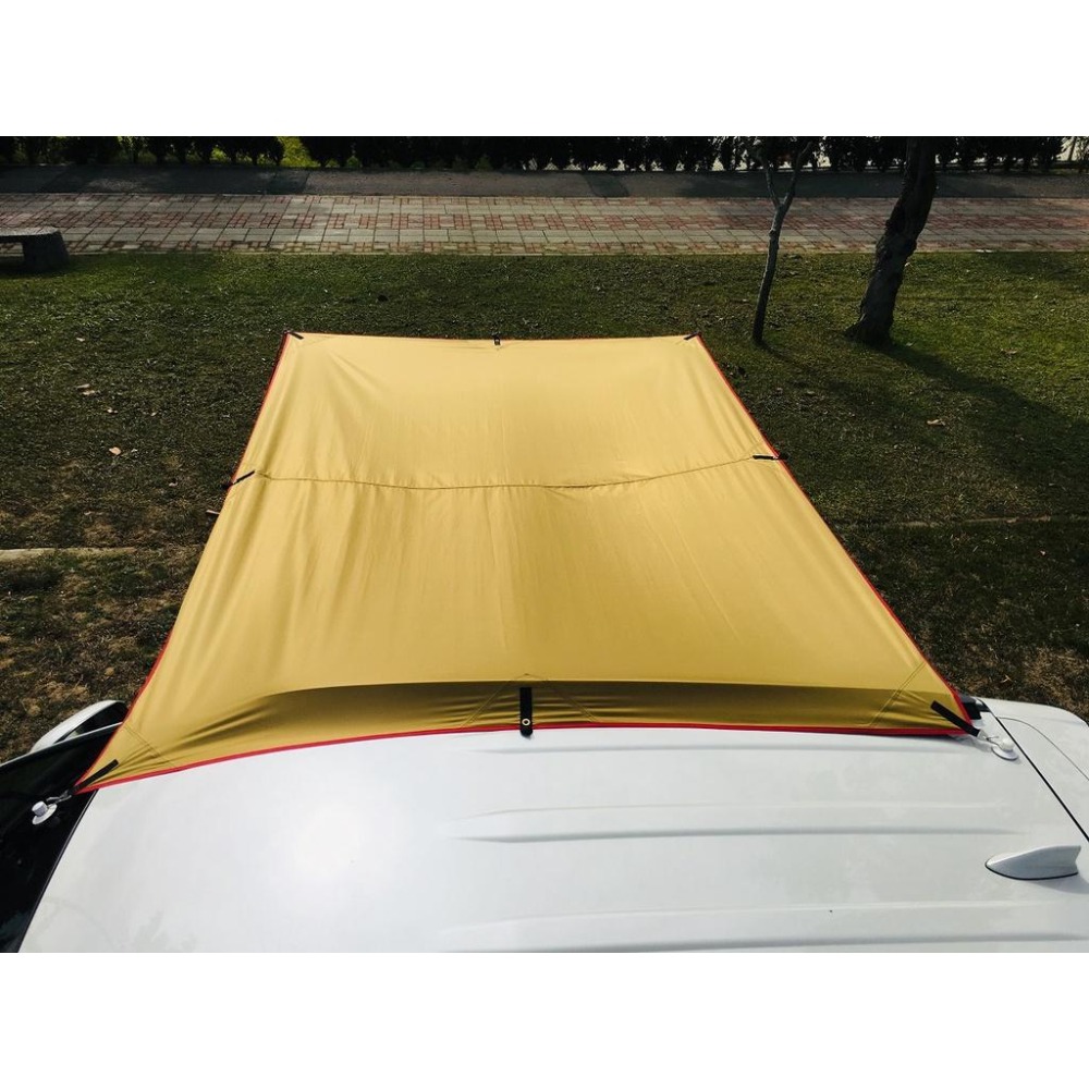 【LiCH】A081 車泊專用 多拉點加厚抗撕裂 黑膠天幕 遮光、隔熱效果佳 車床 野營 露營 車邊天幕 車尾帳 帳篷-細節圖8