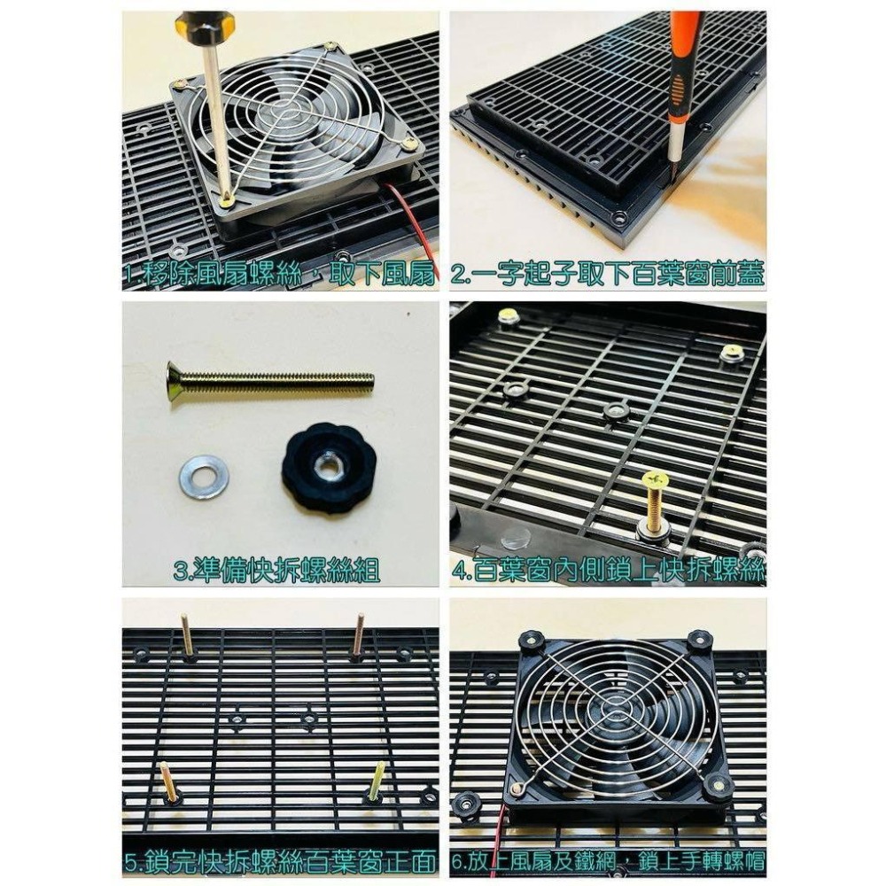 【LiCH】A153 強風款 12V三排風裝置+升壓調速器+百葉窗全套 免誘騙線行動電源直驅12V 車泊排風 空氣循環-細節圖3