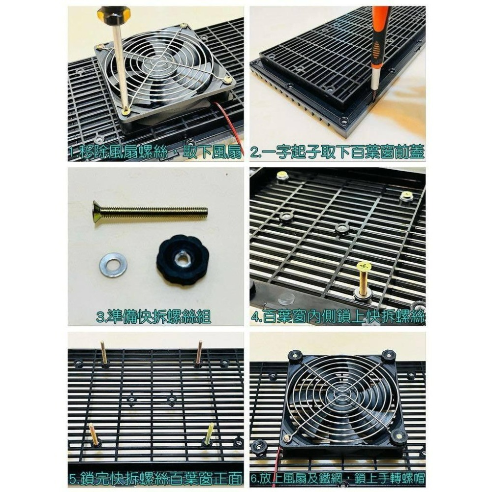 【LiCH】A153 強風款 12V三排風裝置+升壓調速器+百葉窗全套 免誘騙線行動電源直驅12V 車泊排風 空氣循環-細節圖3