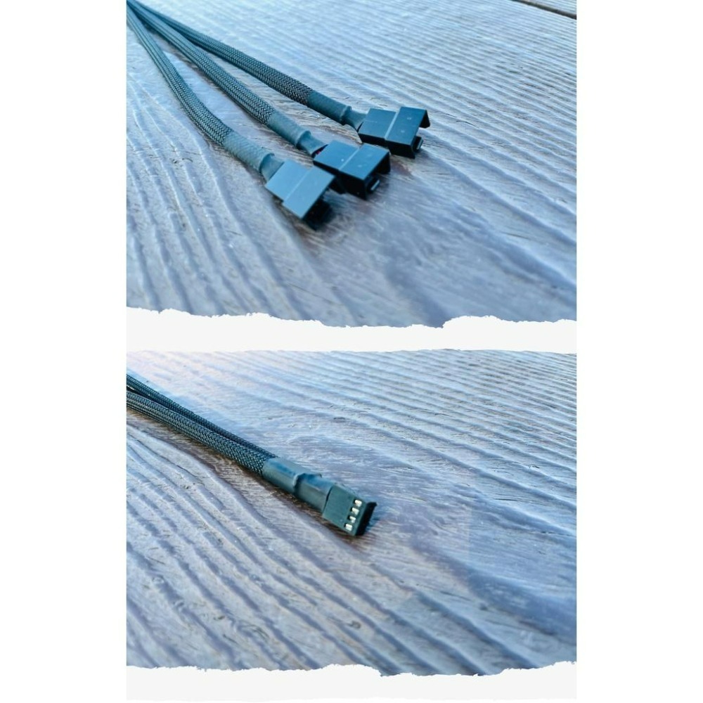 【LiCH】A023 4PIN 1分2 & 1分3包網線 多台4線PWM無刷馬達風扇串接線 延長線 單調速器控制多台風扇-細節圖2