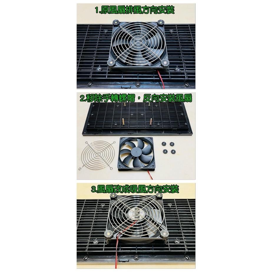 【LiCH】A135 單、三排防雨百葉窗 風力裝置快拆螺絲組 手轉快拆 改吸/排氣二用 排風、循環、換氣裝置 車泊用-細節圖4