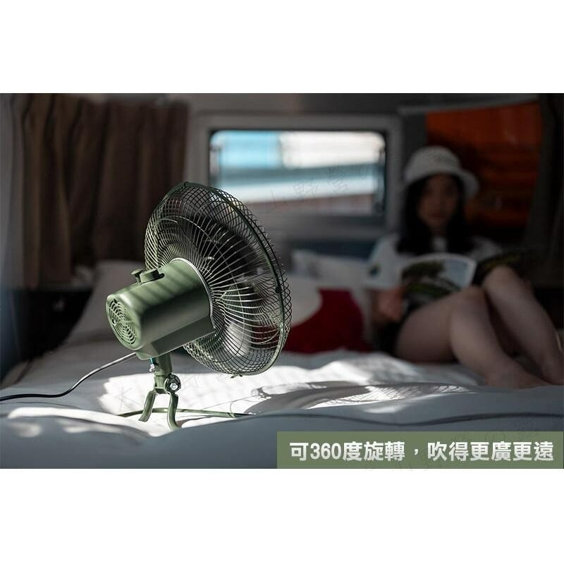 【LiCH】A128 贈快拆螺絲 樂活不露 12吋 360度擺頭 靜音扇 可改立扇/吊扇 露營風扇 工業扇 桌扇 電風扇-細節圖3