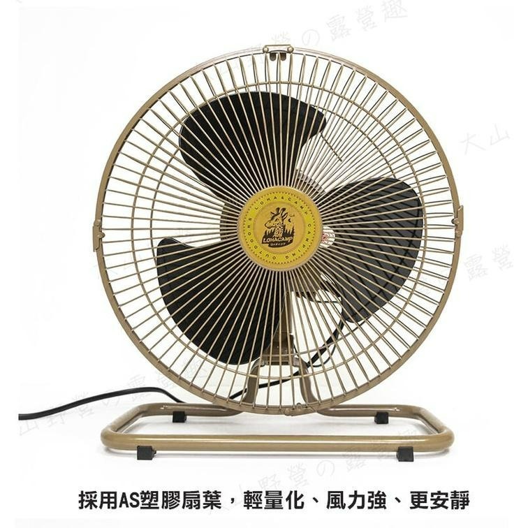 【LiCH】A128 贈快拆螺絲 樂活不露 12吋 360度擺頭 靜音扇 可改立扇/吊扇 露營風扇 工業扇 桌扇 電風扇-細節圖5