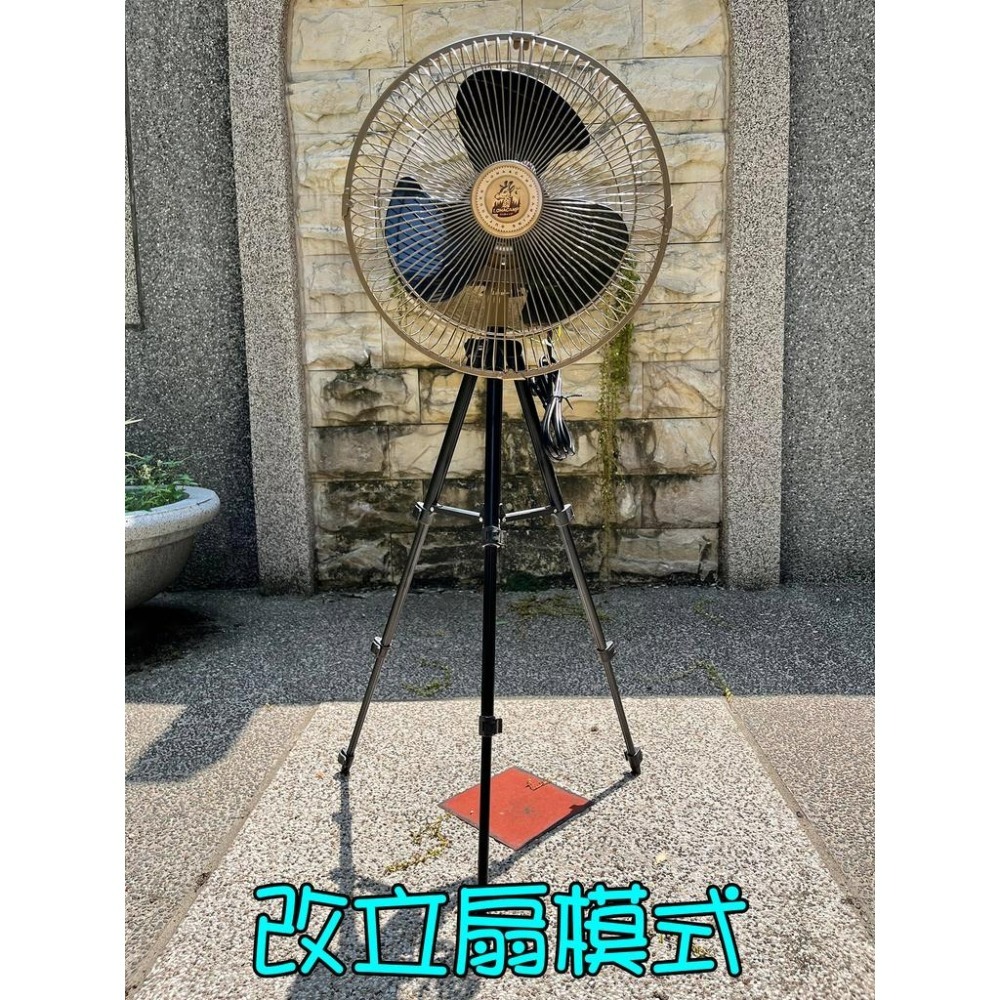 【LiCH】A128 贈快拆螺絲 樂活不露 12吋 360度擺頭 靜音扇 可改立扇/吊扇 露營風扇 工業扇 桌扇 電風扇-細節圖7