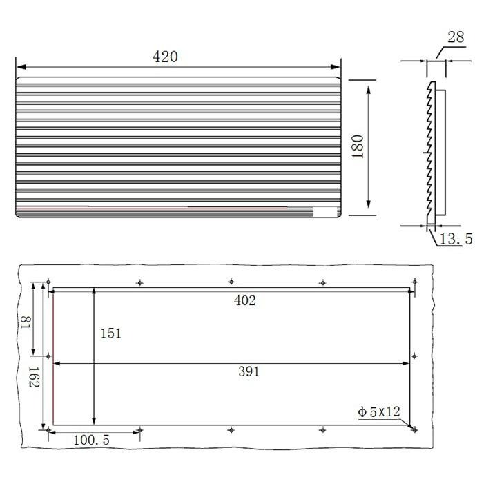 【LiCH】A087 防雨百葉窗 12CM風扇用 車床散熱通風口 換氣孔 透氣口  排風扇 抽氣扇 循環扇 防雨 遮光-細節圖4