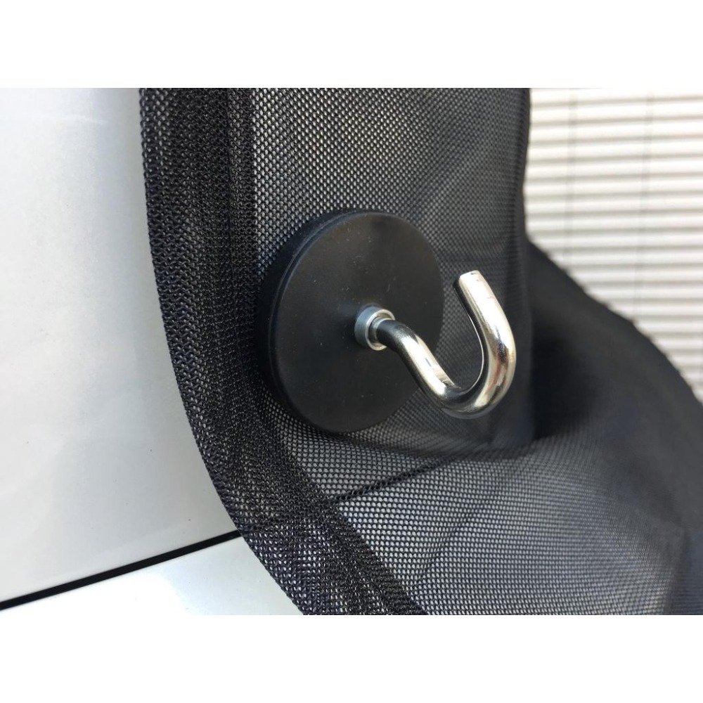 【LiCH】A059 D43包膠強力磁鐵掛勾 吸附不傷烤漆 多功能應用 車體鈑金 無螺絲角鋼 置物架 白板 冰箱 金屬門-細節圖5