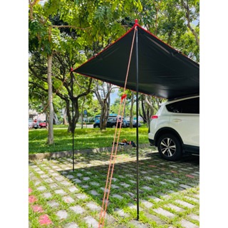 【LiCH】A069 加粗2米四節營柱-2支 送收納袋+防雷帽 高強度鍍鋅鐵管 天幕 帳篷 車邊帳 車尾帳 營桿 營柱-細節圖8