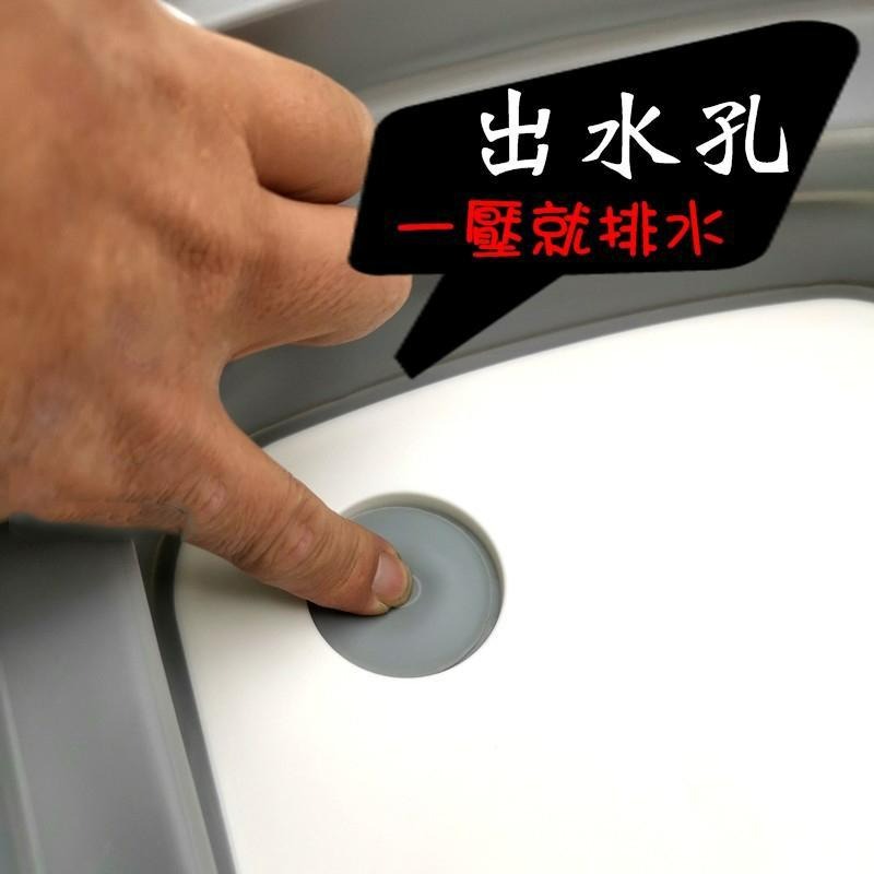 【LiCH】A038 二合一 多功能砧板洗菜籃 洗菜+切菜 折疊洗菜籃 折疊水槽 洗菜盆 摺疊瀝水籃 切菜板 車床 露營-細節圖3