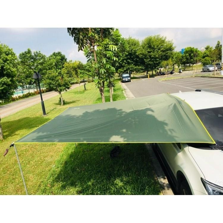 【LiCH】A031 升級款 戶外3x3m黑膠加厚天幕 隔熱抗UV效果佳 搭強力吸盤 車宿帳篷 車邊帳 露營 防雨 防曬-細節圖3