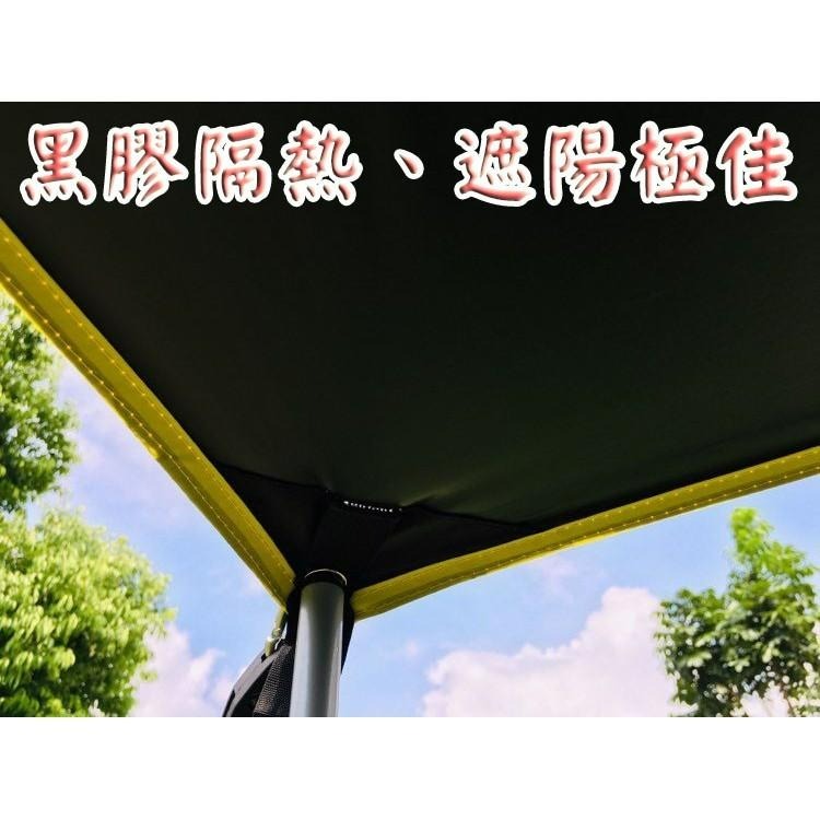 【LiCH】A031 升級款 戶外3x3m黑膠加厚天幕 隔熱抗UV效果佳 搭強力吸盤 車宿帳篷 車邊帳 露營 防雨 防曬-細節圖5