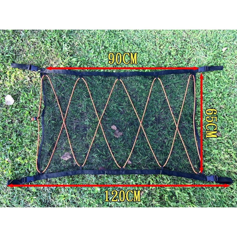 【LiCH】車頂網大集合 拉鏈+拉繩款 拉繩款 拉鏈款三種可選 快拆可調長度大插扣 汽車頂用 收納網 置物網 露營 車床-細節圖4