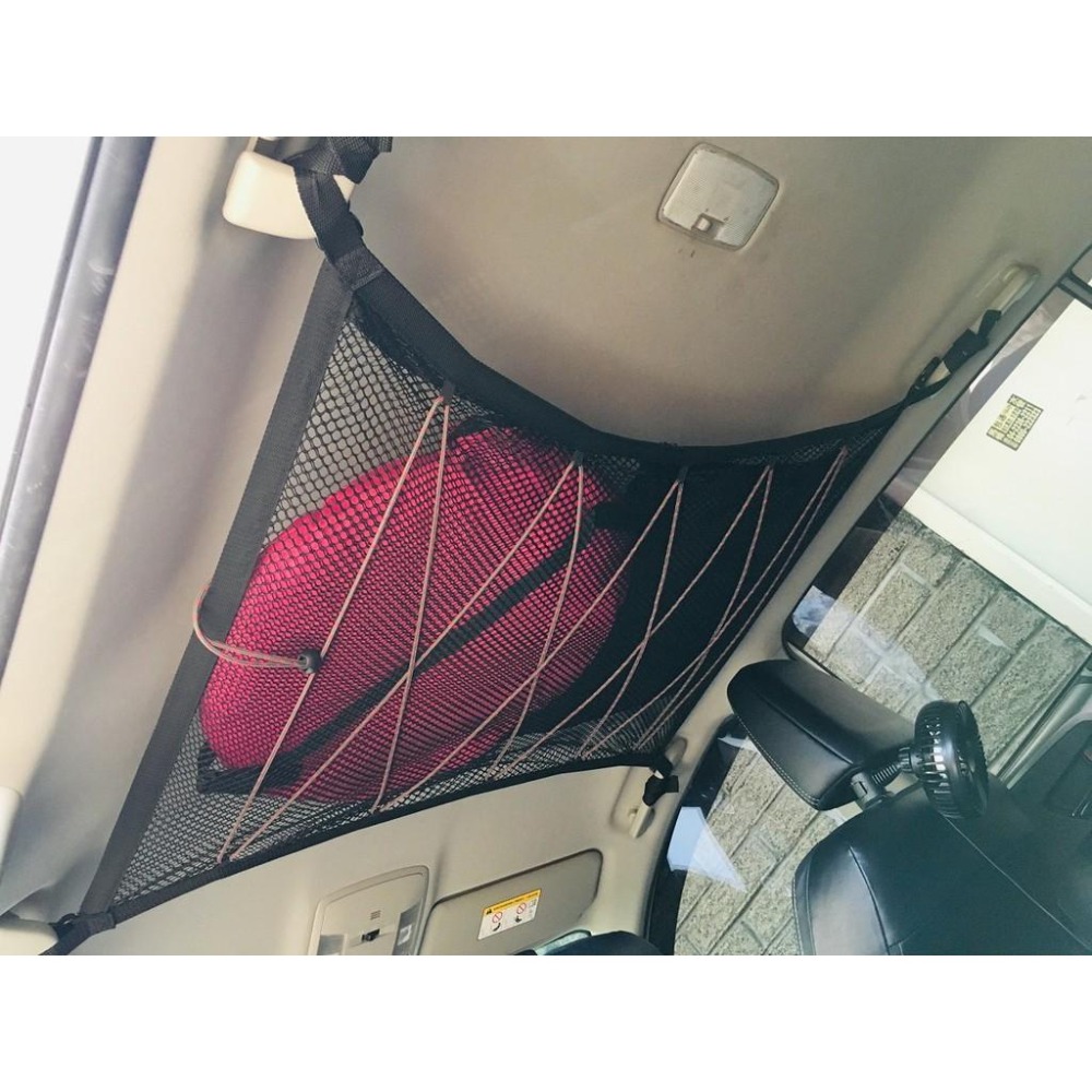 【LiCH】車頂網大集合 拉鏈+拉繩款 拉繩款 拉鏈款三種可選 快拆可調長度大插扣 汽車頂用 收納網 置物網 露營 車床-細節圖9