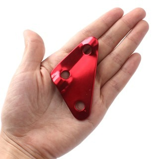 LiCH 新款三孔 三角型鋁合金營繩調節片【買十送二】 大號 7.5cm 繩扣 風繩扣 調節扣 天幕 炊事帳 帳篷 露營-細節圖2