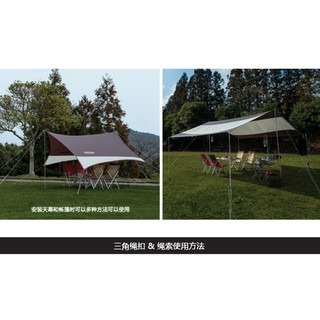 LiCH 新款三孔 三角型鋁合金營繩調節片【買十送二】 大號 7.5cm 繩扣 風繩扣 調節扣 天幕 炊事帳 帳篷 露營-細節圖4