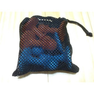 【LiCH】A039 加厚束口小網袋15x15公分『買五送一』束口袋、收納袋、透氣網袋，磁鐵掛勾、營繩燈、調節片、防雷帽-細節圖4