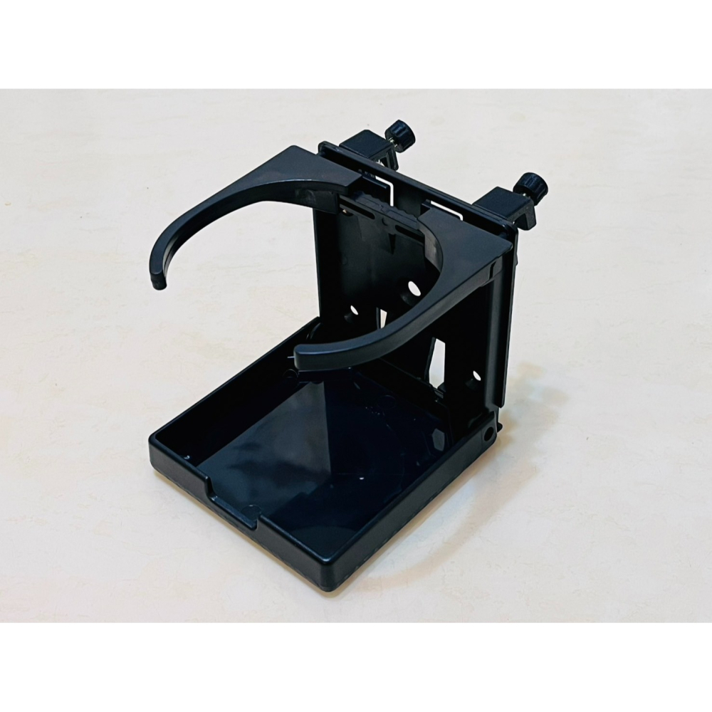 【LiCH】A198 摩托車折疊置杯架 折疊收納 開口可縮放大小 手轉螺絲固定 簡約設計 機車杯架 保溫杯架 飲料杯架-細節圖2