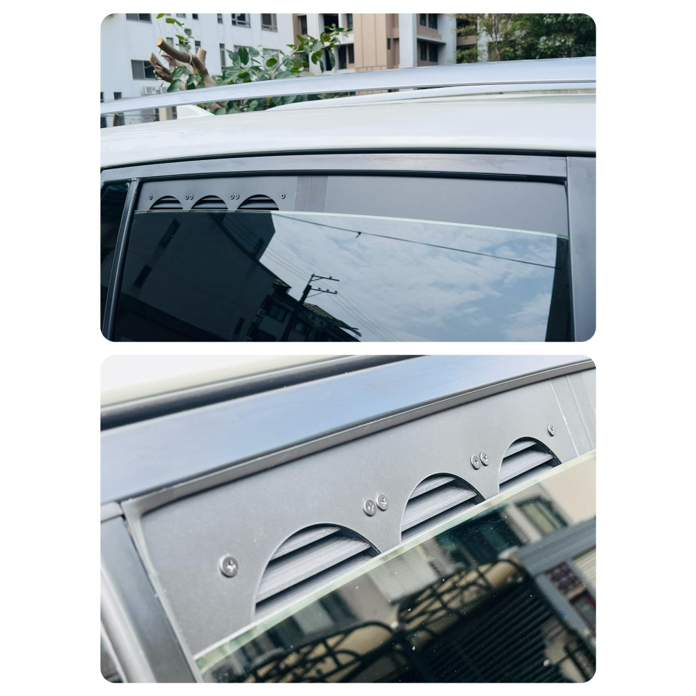 【LiCH】A181 輕巧化 折疊客製窗板+百葉+12V 9CM三排風裝置 車泊排風用 可依不同車款客製 免DIY裁切-細節圖6