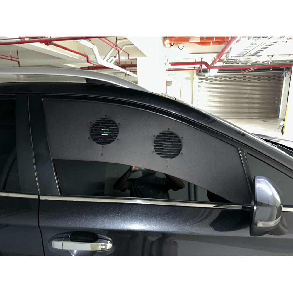 【LiCH】A186 車泊行動冷氣 客製折疊窗板通風管套件 風管旋扣環固定 含防雨百葉及防蚊紗網 手提、移動、可攜冷氣-細節圖9