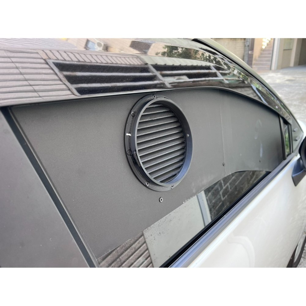 【LiCH】A186 車泊冷氣 通風管內外旋扣座+折疊客製窗板 3D列印可客製通風管徑及螺旋方向 行動、移動、攜帶式冷氣-細節圖2