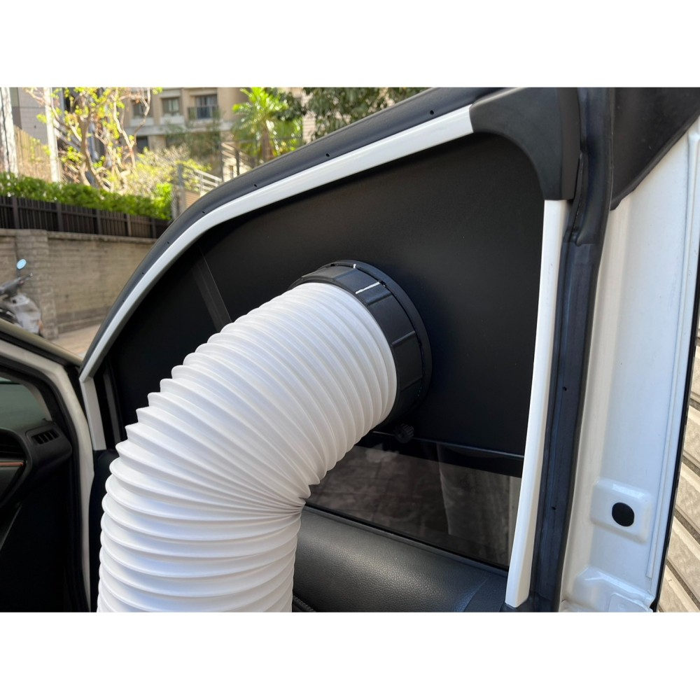 【LiCH】A186 車泊冷氣 通風管內外旋扣座+折疊客製窗板 3D列印可客製通風管徑及螺旋方向 行動、移動、攜帶式冷氣-細節圖3