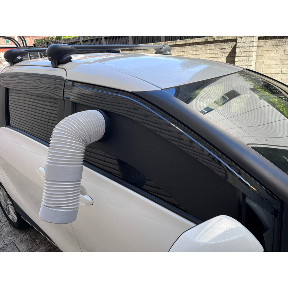 【LiCH】A186 車泊冷氣 通風管內外旋扣座+折疊客製窗板 3D列印可客製通風管徑及螺旋方向 行動、移動、攜帶式冷氣-細節圖6