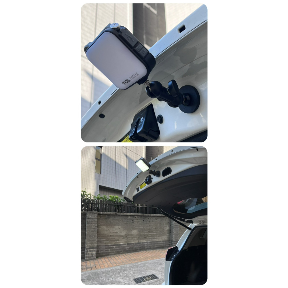 【LiCH】A196 磁吸萬向接頭座 1/4＂(2分)英制牙 車泊探照燈 包膠磁吸不傷車漆 N9 LED燈 GOPRO-細節圖6