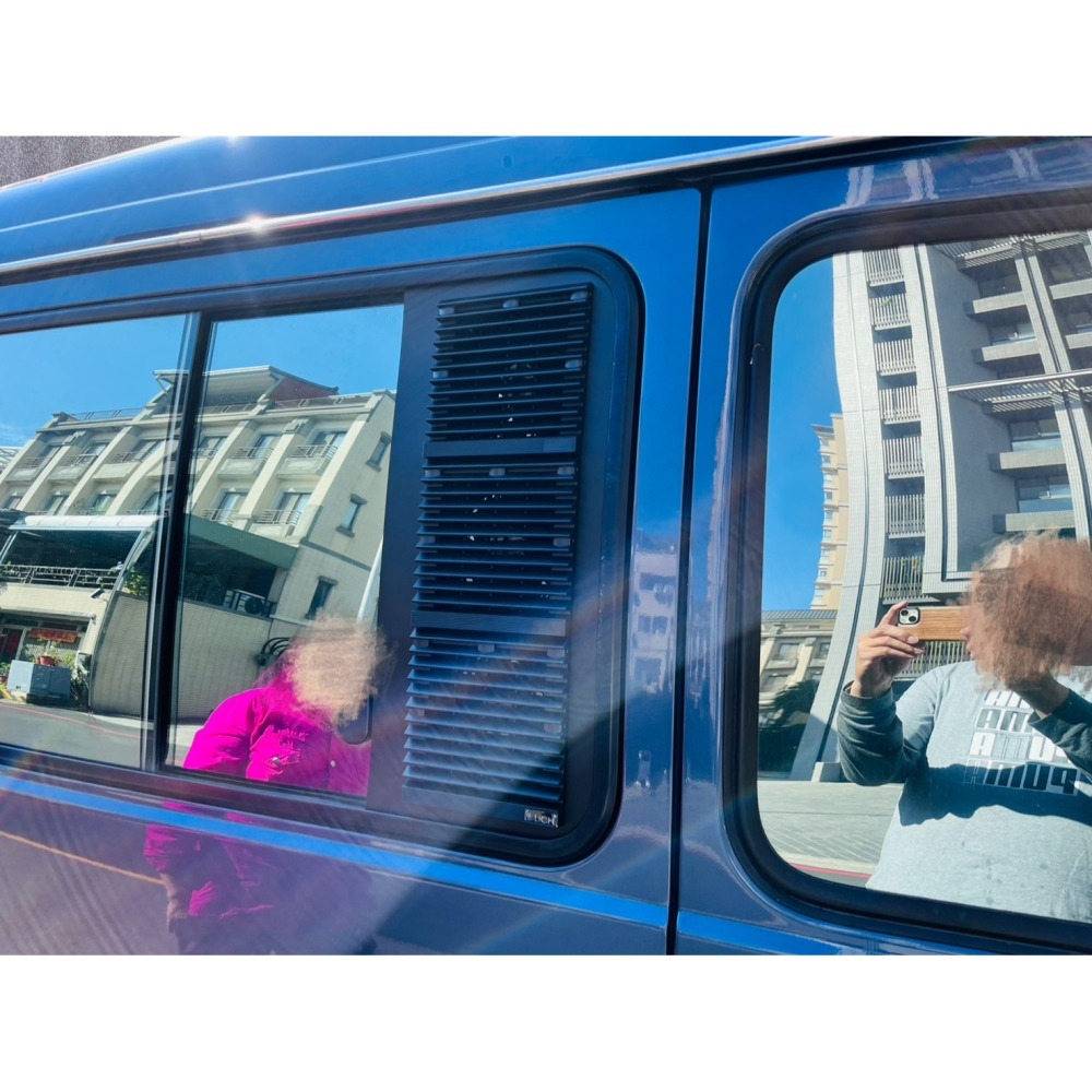 【LiCH】A199 中華得利卡 DELICA『中窗客製窗板+防雨百葉窗+三排風裝置﹄12V風扇 通風扇 循環扇車泊必備-細節圖3