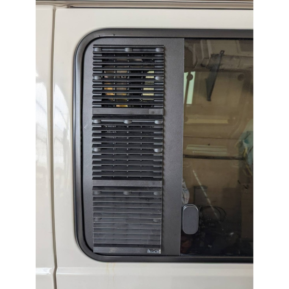 【LiCH】A199 中華得利卡 DELICA『中窗客製窗板+防雨百葉窗+三排風裝置﹄12V風扇 通風扇 循環扇車泊必備-細節圖4