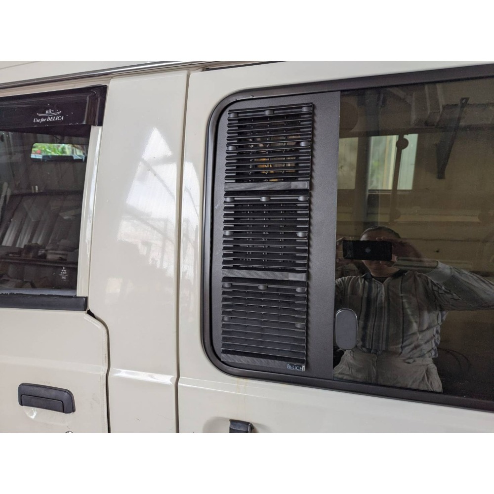 【LiCH】A199 中華得利卡 DELICA『中窗客製窗板+防雨百葉窗+三排風裝置﹄12V風扇 通風扇 循環扇車泊必備-細節圖5
