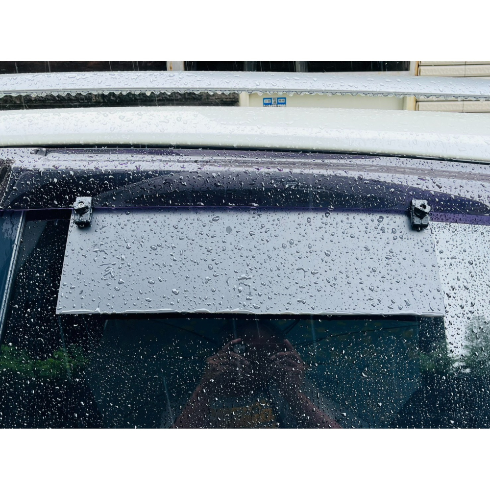 【LiCH】A202 晴雨窗伸延夾+PP窗板 車泊排風扇擋雨板 需簡單DIY裁切PP窗板 原晴雨窗隨夾即用 晴雨窗延伸用-細節圖3