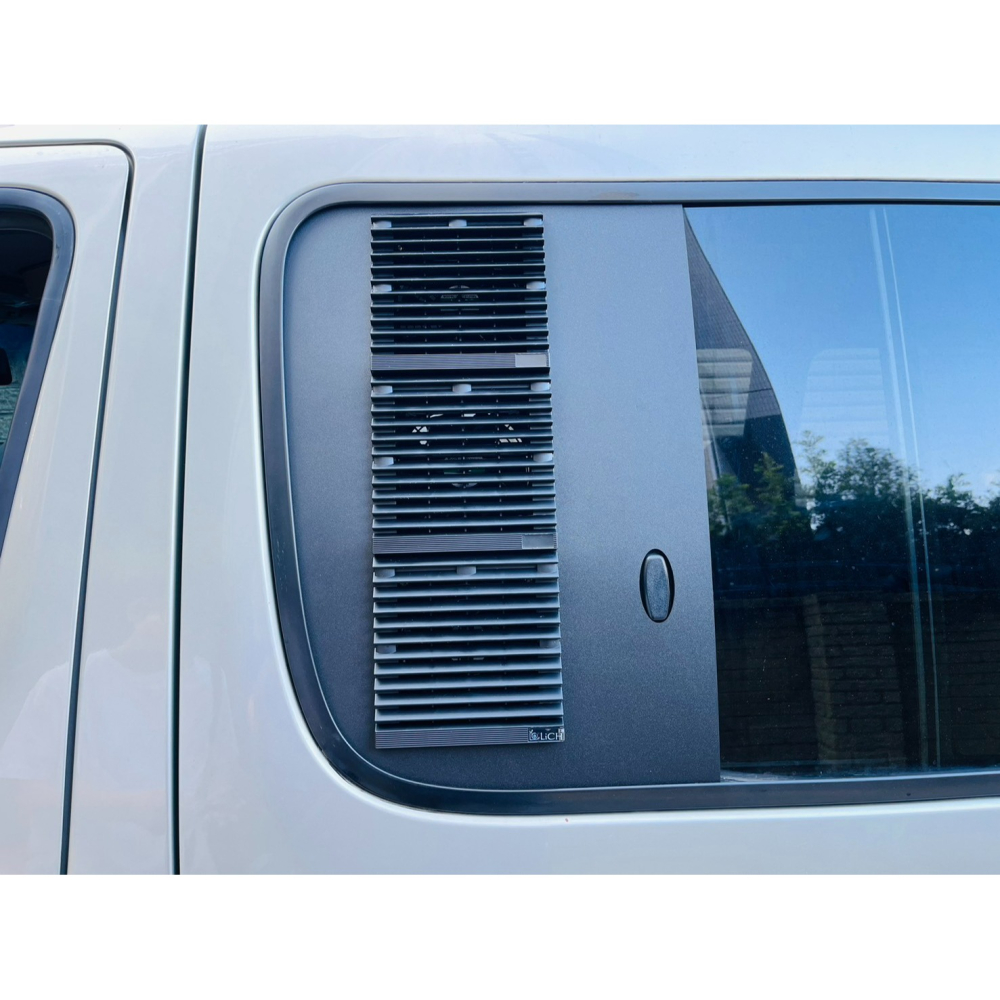 【LiCH】A210 舊海力士 HIACE【中窗客製窗板+防雨百葉窗+三排風裝置】12V風扇 通風扇 循環扇車泊必備-細節圖4