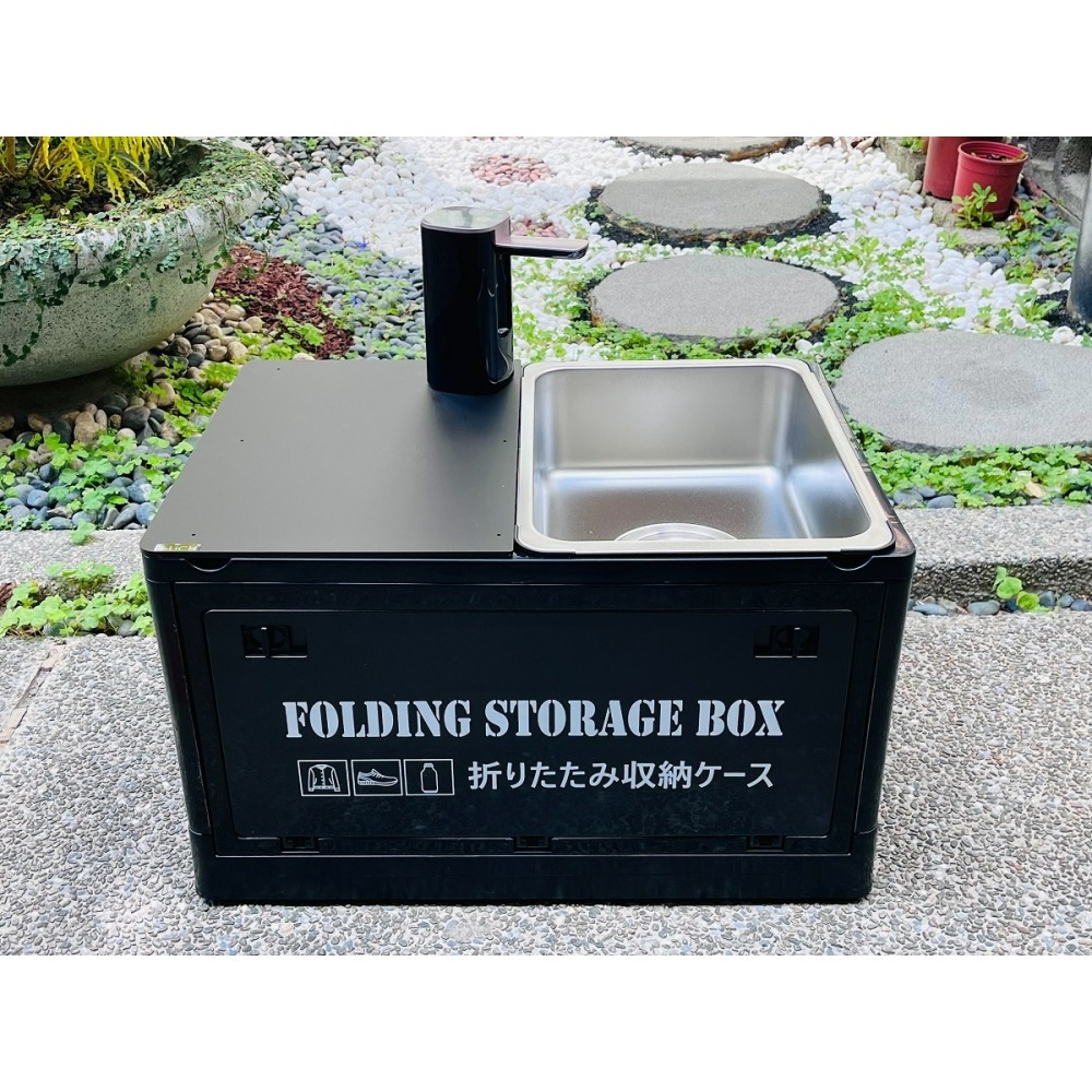 【LiCH】A214 2026新款 車泊多功能附輪子行動水槽 四面開蓋 流理台 洗手台 泡茶桌 電動折疊水龍頭 飲水器-細節圖3