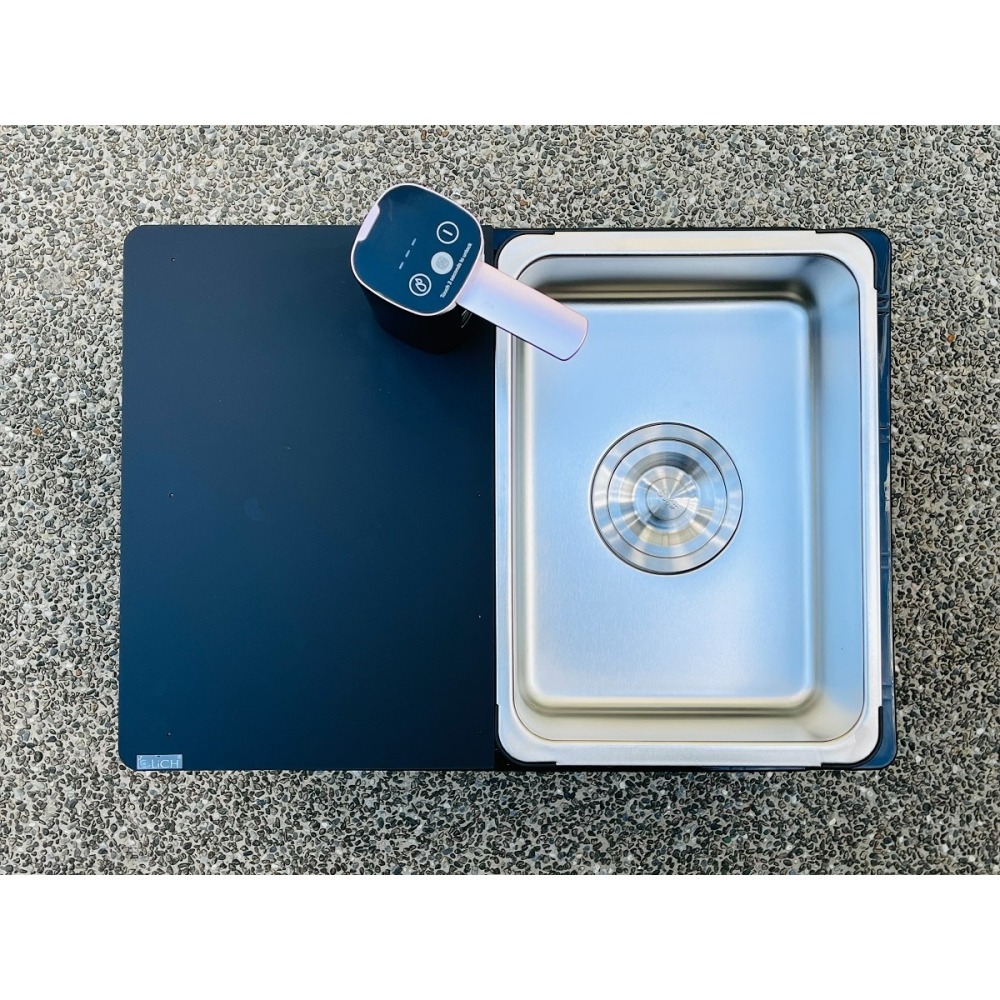 【LiCH】A214 2026新款 車泊多功能附輪子行動水槽 四面開蓋 流理台 洗手台 泡茶桌 電動折疊水龍頭 飲水器-細節圖5