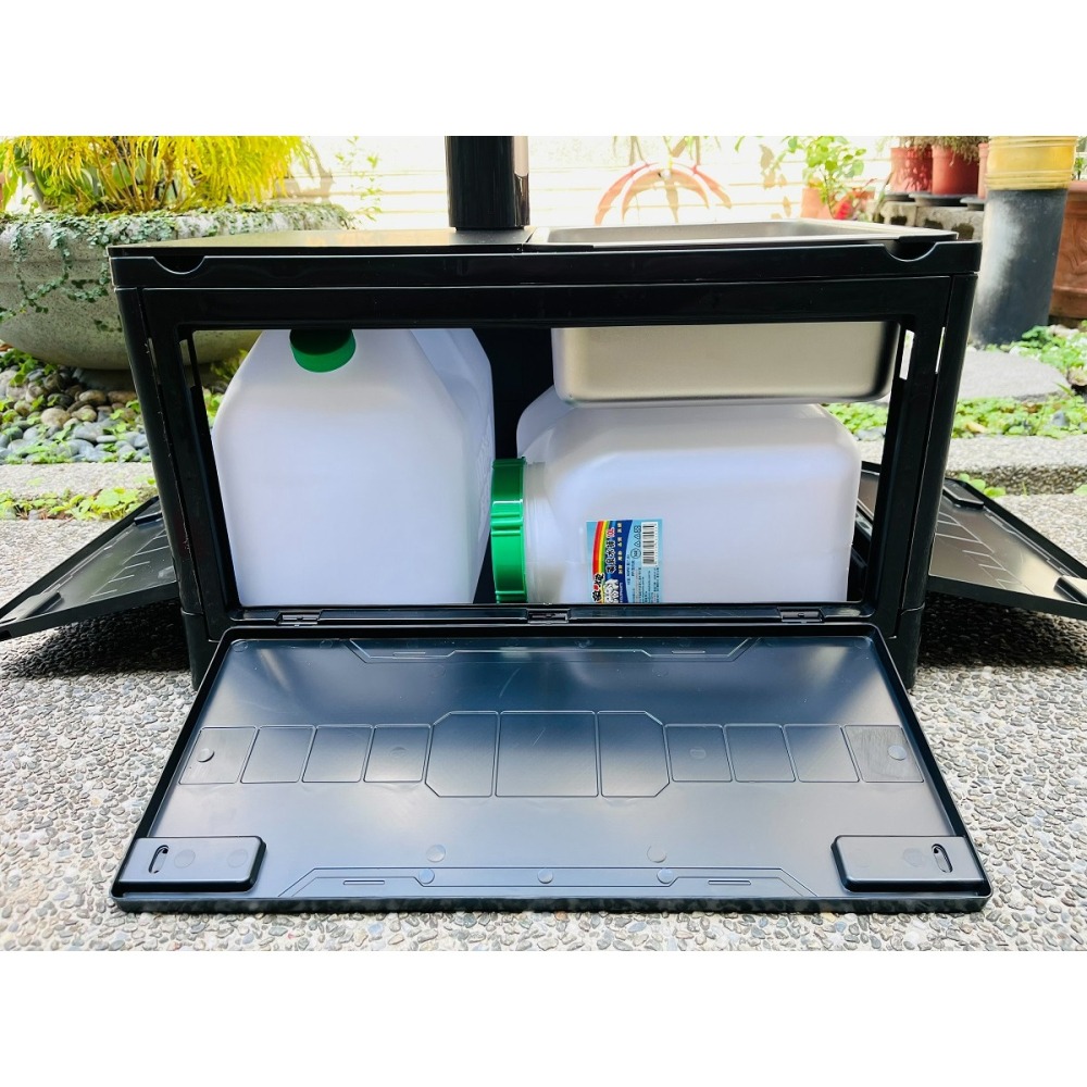 【LiCH】A214 2026新款 車泊多功能附輪子行動水槽 四面開蓋 流理台 洗手台 泡茶桌 電動折疊水龍頭 飲水器-細節圖8