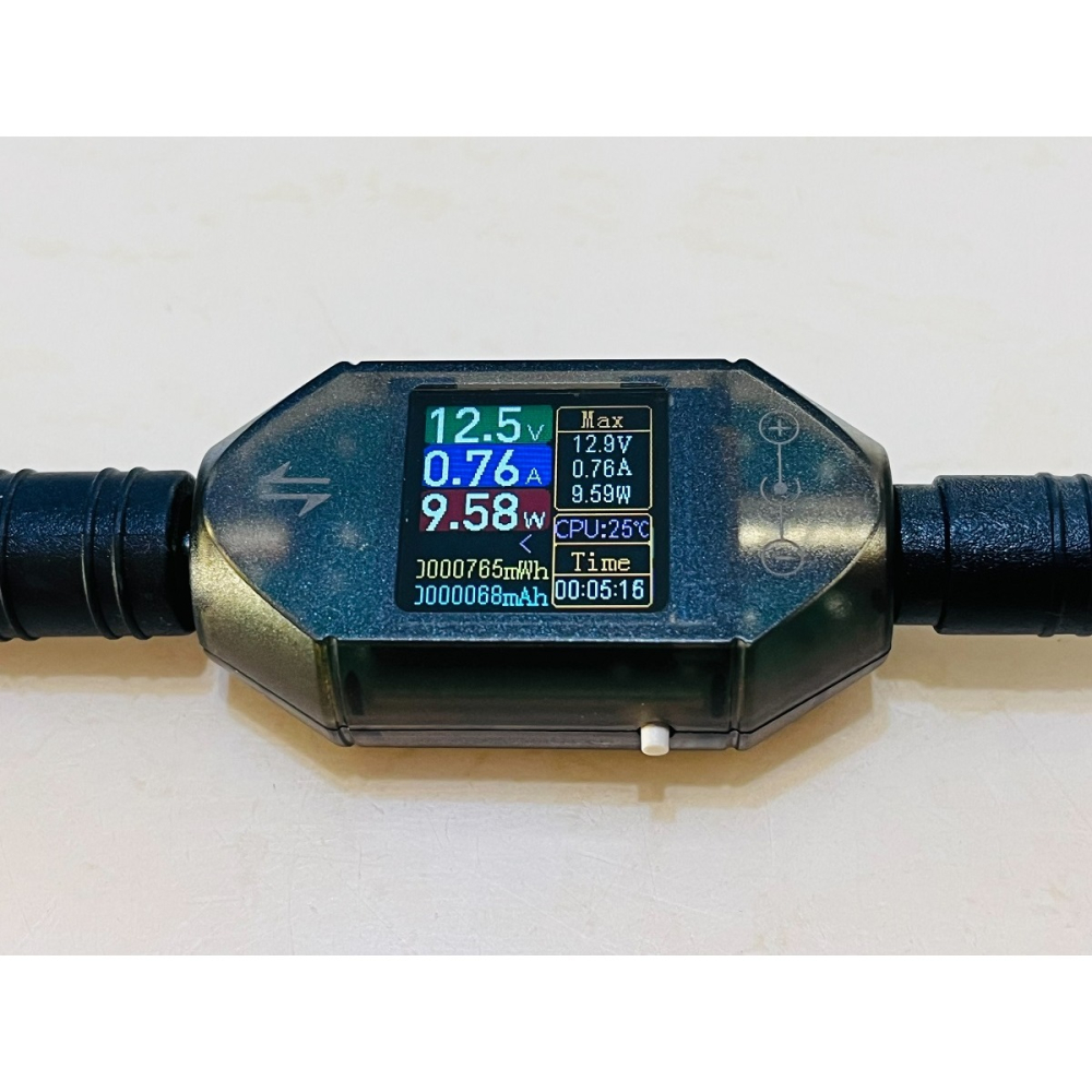 【LiCH】A216 DT550高精度數顯功率計 電壓電流表 DC5.5*2.5插頭檢測儀 工作電壓DC4.5~50V-細節圖3