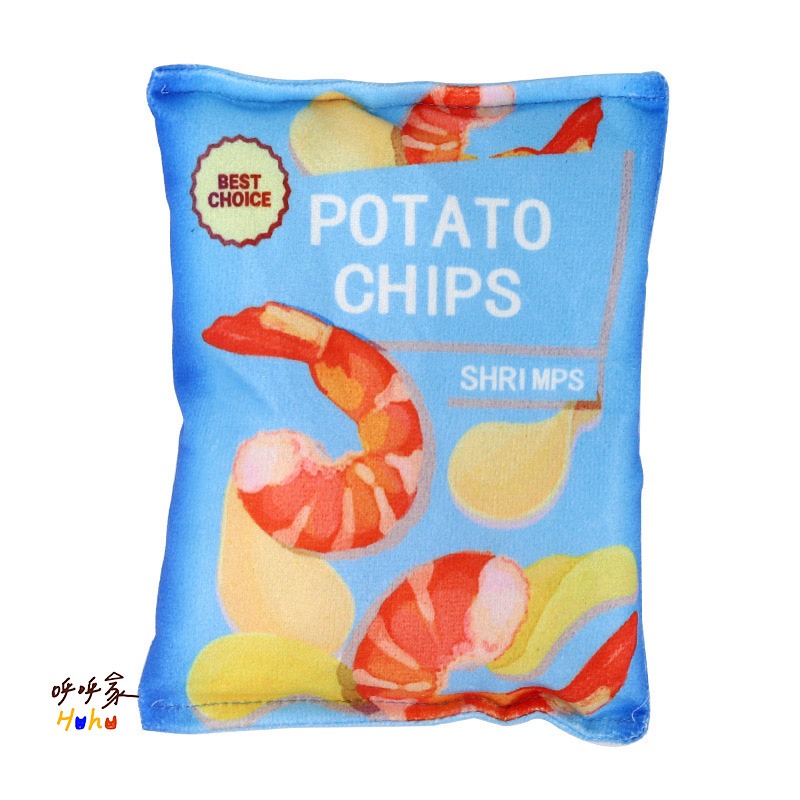 台灣現貨24H出🙌🏻寵物響紙洋芋片玩具 響紙毛絨玩具 小型犬 貓咪-規格圖2