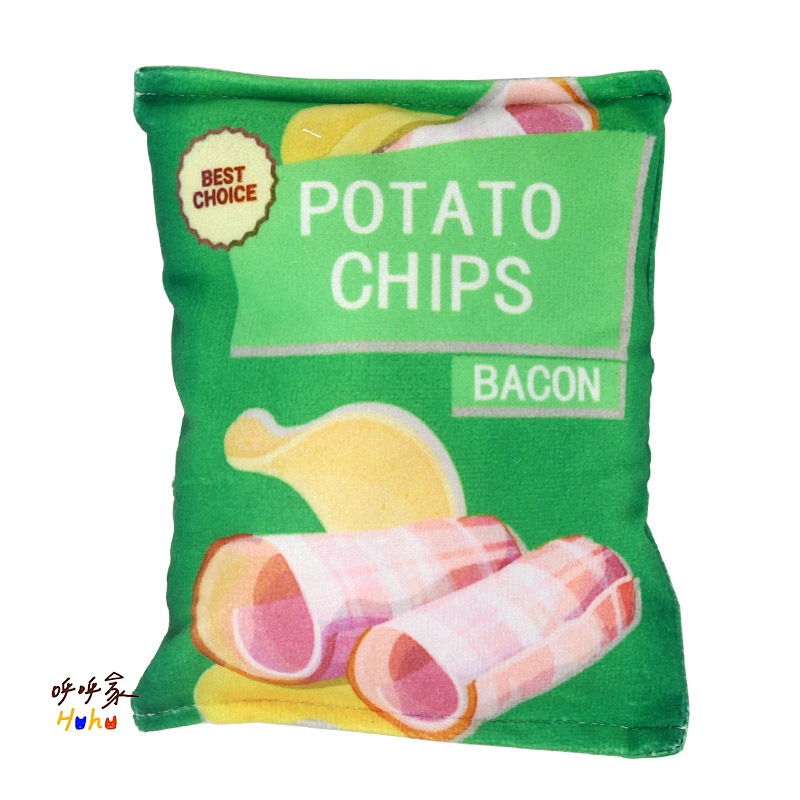 台灣現貨24H出🙌🏻寵物響紙洋芋片玩具 響紙毛絨玩具 小型犬 貓咪-規格圖2